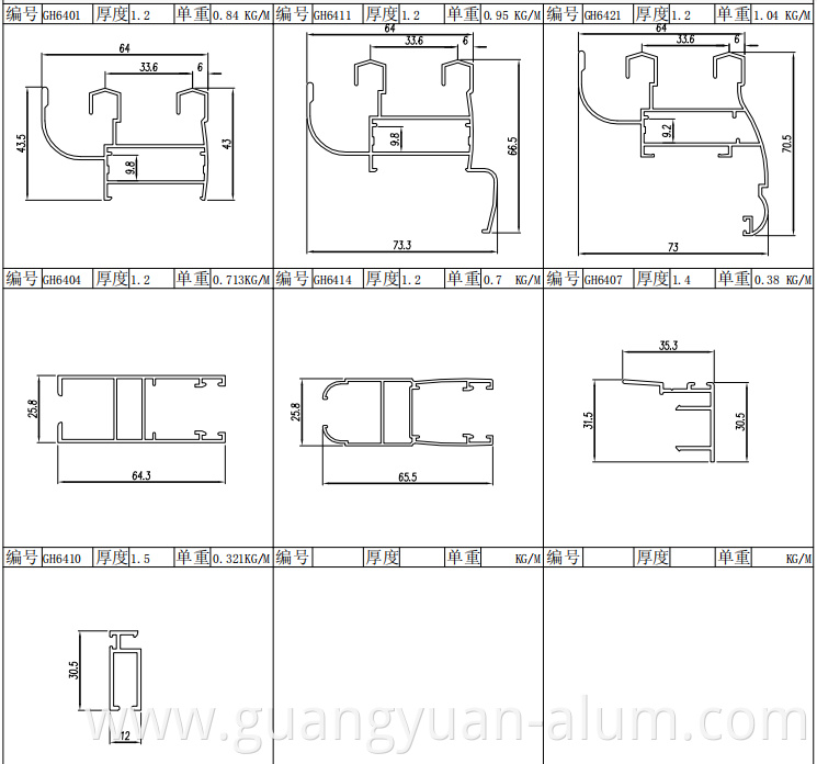 Aluminum Profile Door